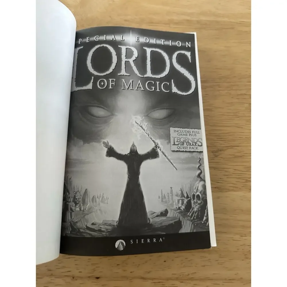 Lords of Magic, Special Edition Game Manual & Quick Reference Card-Map PC/1998